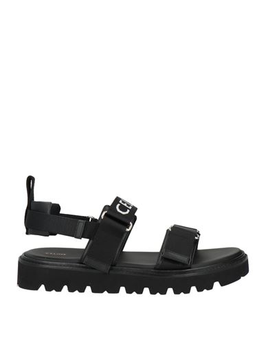 Celine Man Sandals Black Size 9 Textile Fibers