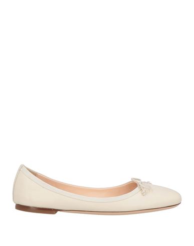 Agl Attilio Giusti Leombruni Agl Woman Ballet Flats Ivory Size 7.5 Leather In Multi