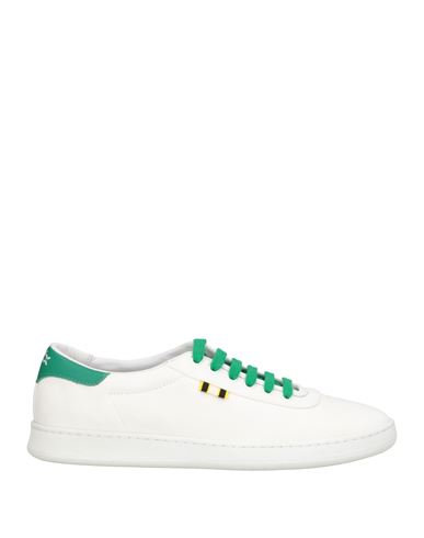 Aprix Man Sneakers White Size 9 Leather, Textile Fibers In White