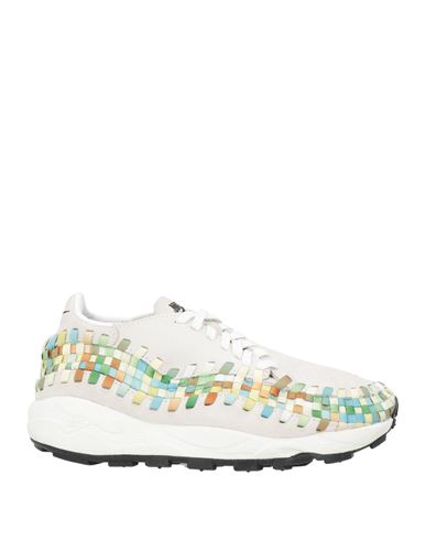Nike Woman Sneakers Light Grey Size 8 Leather, Textile Fibers In Gray