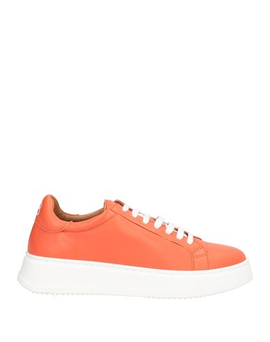 Bervicato Woman Sneakers Orange Size 8 Leather