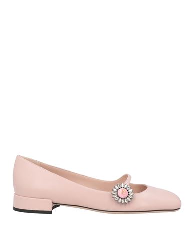 Valentino Garavani Woman Ballet Flats Light Pink Size 8 Leather