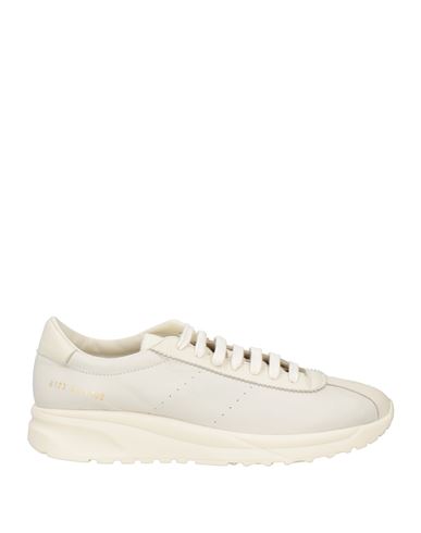 Common Projects Woman By  Woman Sneakers White Size 12 Leather, Textile Fibers In Neutral