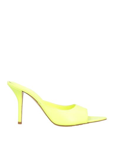 Gia Borghini Woman Sandals Lime Green Size 8 Leather