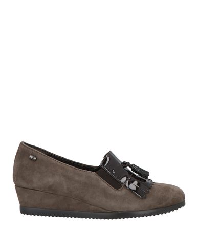 Valleverde Woman Loafers Taupe Size 5 Leather In Multi