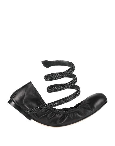 René Caovilla Rene' Caovilla Woman Ballet Flats Black Size 8 Leather