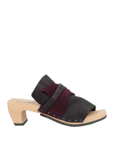 Trippen Woman Sandals Plum Size 8 Leather In Purple