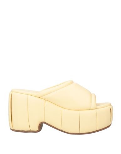 Themoirè Woman Sandals Pastel Yellow Size 8 Synthetisches Material