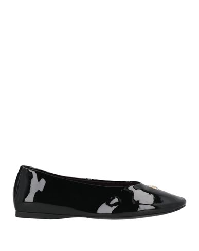 Christian Lacroix Woman Ballet Flats Black Size 8 Cow Leather In Black