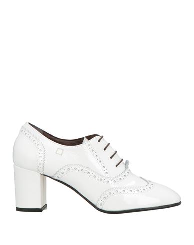Collection Privèe Collection Privēe? Woman Lace-up Shoes White Size 8 Leather