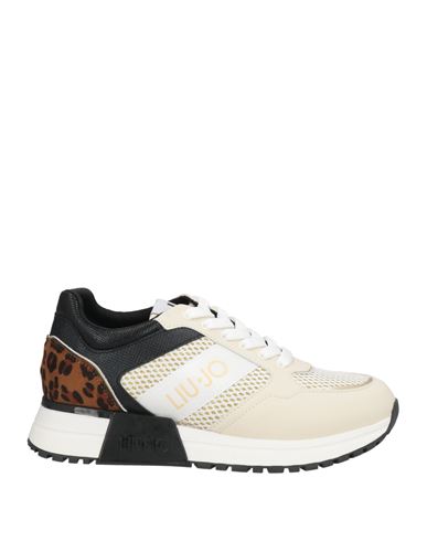Liu •jo Woman Sneakers Cream Size 6 Textile Fibers In Multi