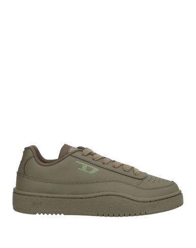 Diesel Man Sneakers Military Green Size 10 Leather