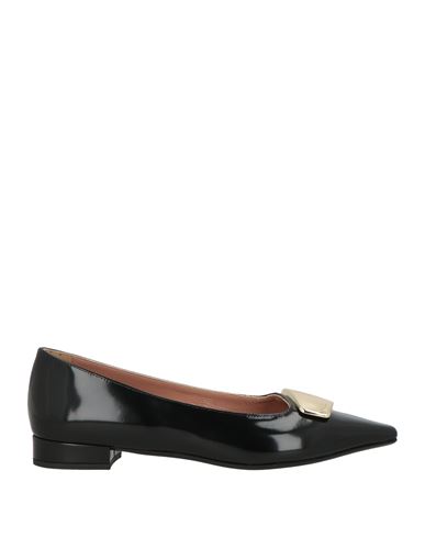 Pollini Woman Ballet Flats Black Size 7 Calfskin