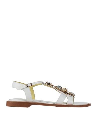 Apepazza Woman Sandals White Size 8 Leather
