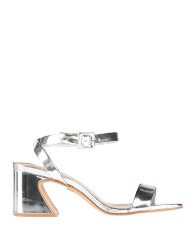 Carrano Woman Sandals Silver Size 5 Synthetisches Material