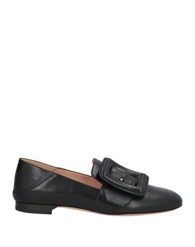 Bally Woman Loafers Black Size 6.5 Goat Skin