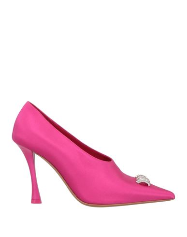 Givenchy Woman Pumps Fuchsia Size 8 Viscose, Silk In Pink