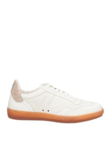 Alberto Fasciani Man Sneakers White Size 8 Leather
