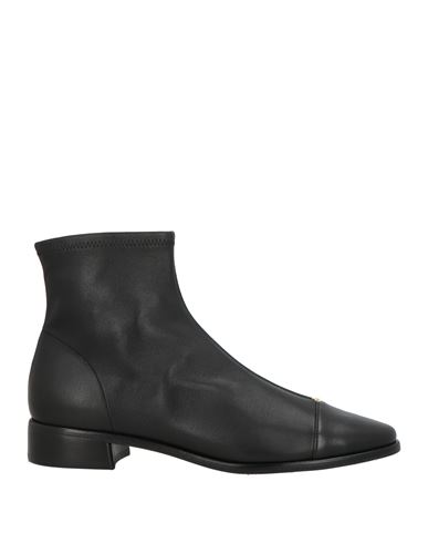 Tory Burch Woman Ankle Boots Black Size 8 Leather In Black