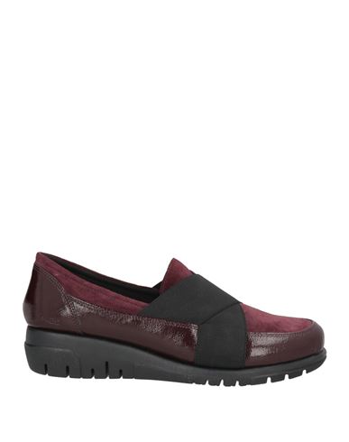 The Flexx Woman Loafers Burgundy Size 7 Leather In Black