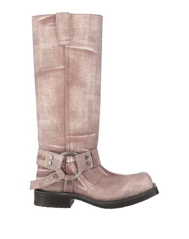 Acne Studios Woman Boot Brown Size 5 Textile Fibers In Pink