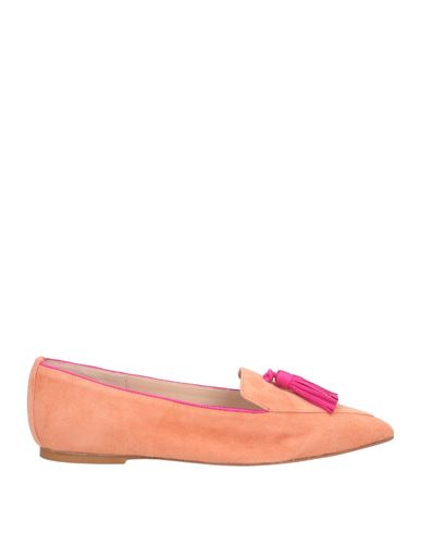 Status Woman Loafers Salmon Pink Size 6.5 Leather