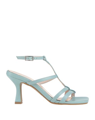 Lorenzo Mari Woman Sandals Sky Blue Size 6 Leather