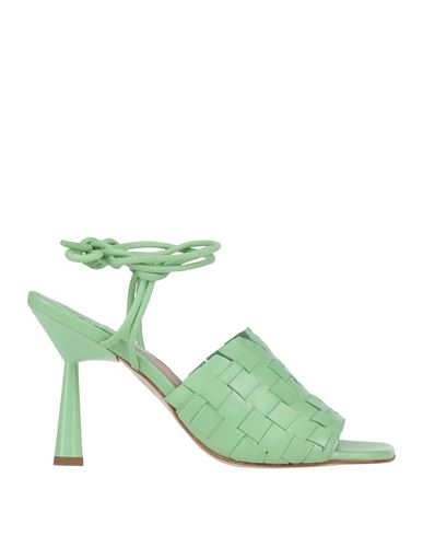 Ixos Woman Sandals Light Green Size 7 Leather