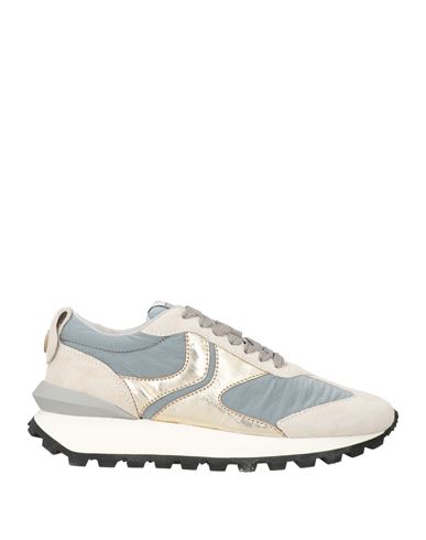 Voile Blanche Woman Sneakers Light Blue Size 7 Leather, Nylon