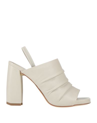 Ixos Woman Sandals Light Grey Size 7 Leather In Gray