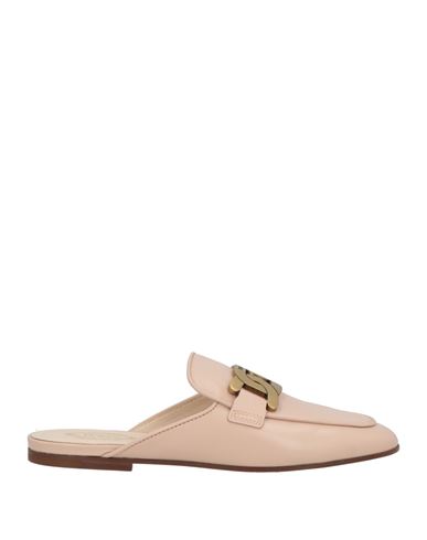 Tod's Woman Mules & Clogs Blush Size 5 Calfskin In Gold