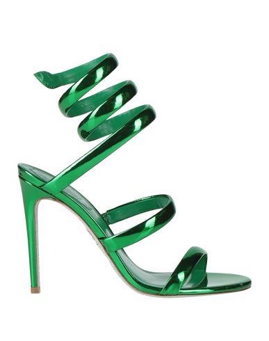 René Caovilla Rene' Caovilla Woman Sandals Emerald Green Size 7 Calfskin