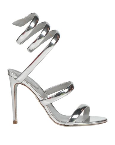 René Caovilla Rene' Caovilla Woman Sandals Silver Size 7 Calfskin