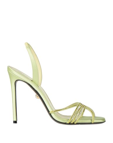 Alevì Milano Aleví Milano Woman Sandals Lime Green Size 8 Textile Fibers
