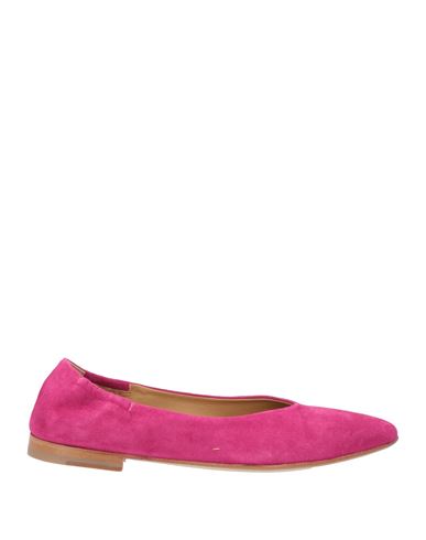 Garlani Woman Ballet Flats Fuchsia Size 8 Leather In Pink