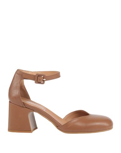 Barracuda's Collection Woman Pumps Brown Size 8 Leather