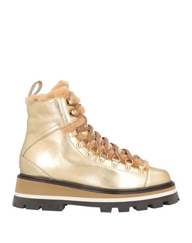 Jimmy Choo Woman Ankle Boots Gold Size 7.5 Leather