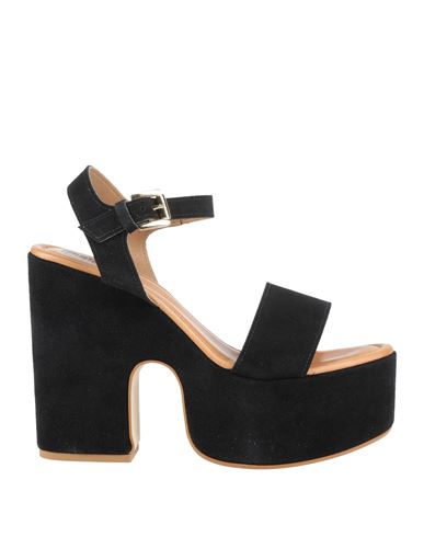 Ph 5.5 Woman Sandals Black Size 11 Leather