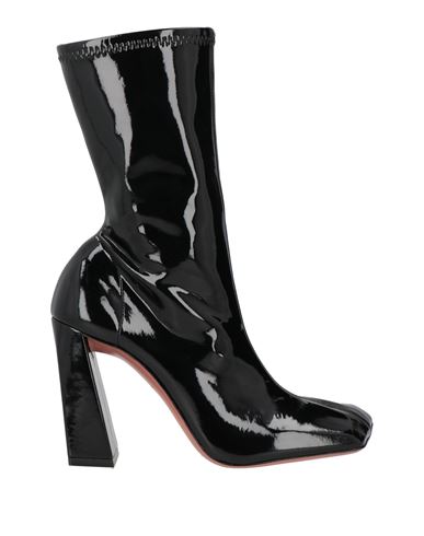 Amina Muaddi Woman Ankle Boots Black Size 7.5 Textile Fibers In Black