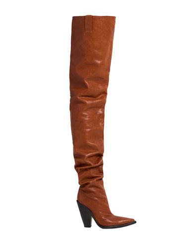 Philosophy Di Lorenzo Serafini Woman Boot Tan Size 10 Leather In Brown
