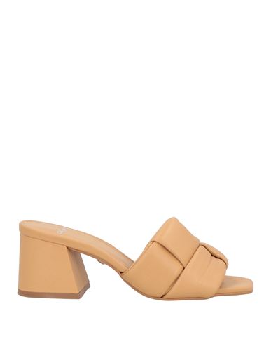 Carrano Woman Sandals Camel Size 7 Leather In Nude