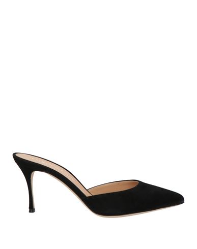 Sergio Rossi Suede Mules In Black
