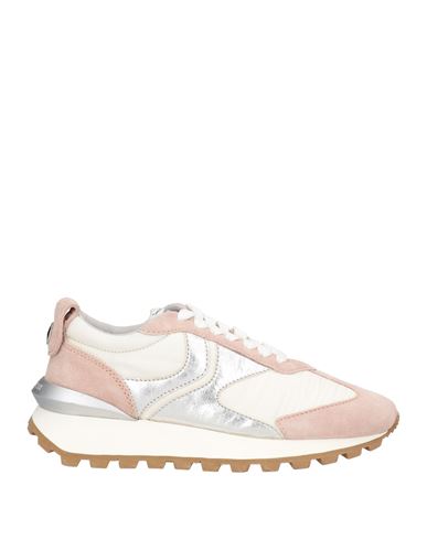Voile Blanche Woman Sneakers Light Pink Size 7 Leather, Textile Fibers