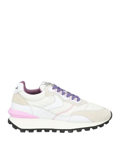 Voile Blanche Woman Sneakers Ivory Size 7 Textile Fibers, Leather In White