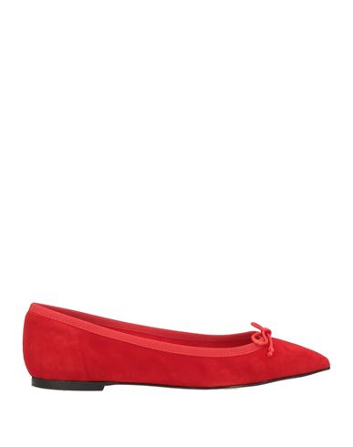 Status Woman Ballet Flats Red Size 8 Leather