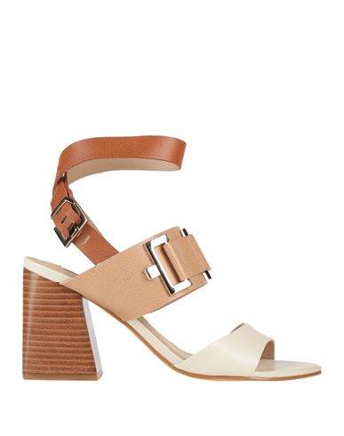 Werner Woman Sandals Ivory Size 5 Leather In White