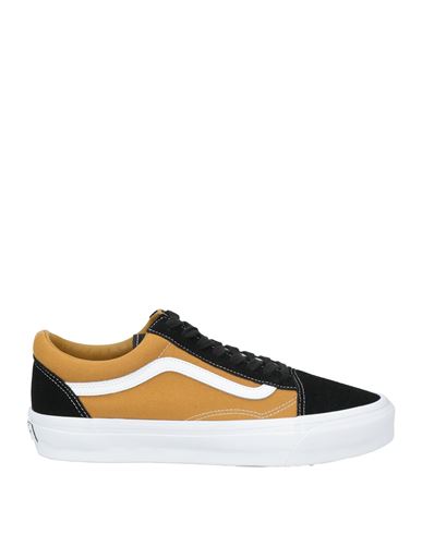 Vans Man Sneakers Mustard Size 13 Leather In Yellow