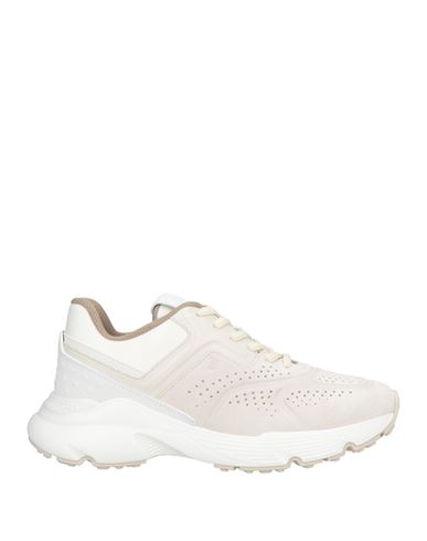 Tod's Woman Sneakers Light Grey Size 7.5 Leather, Textile Fibers In Gray