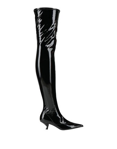 Sergio Rossi Woman Boot Black Size 6 Leather In Black