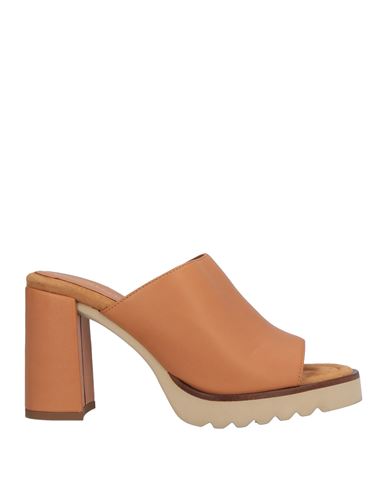 Unisa Woman Sandals Camel Size 8 Leather In Burgundy